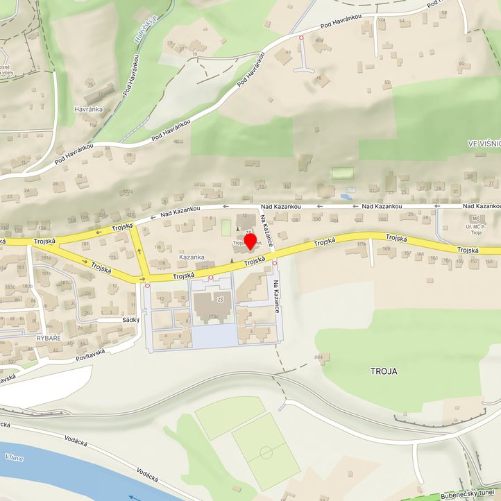 Mapa školy z Mapy.cz