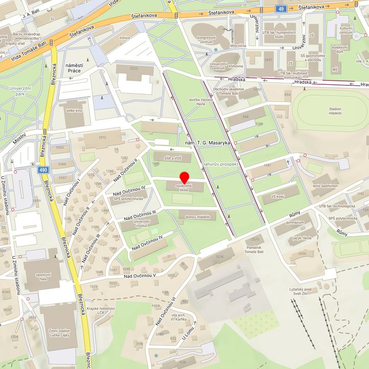 Mapa školy z Mapy.cz