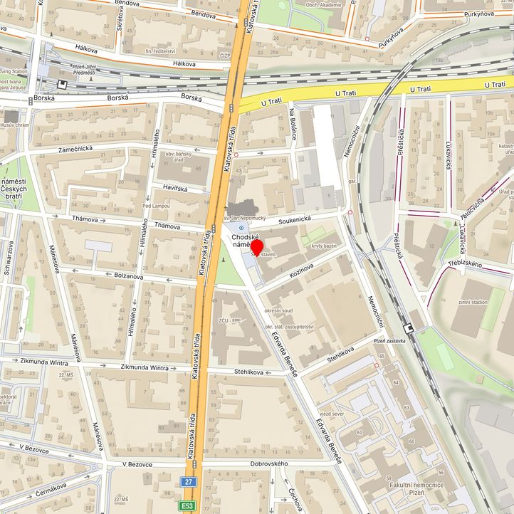 Mapa školy z Mapy.cz