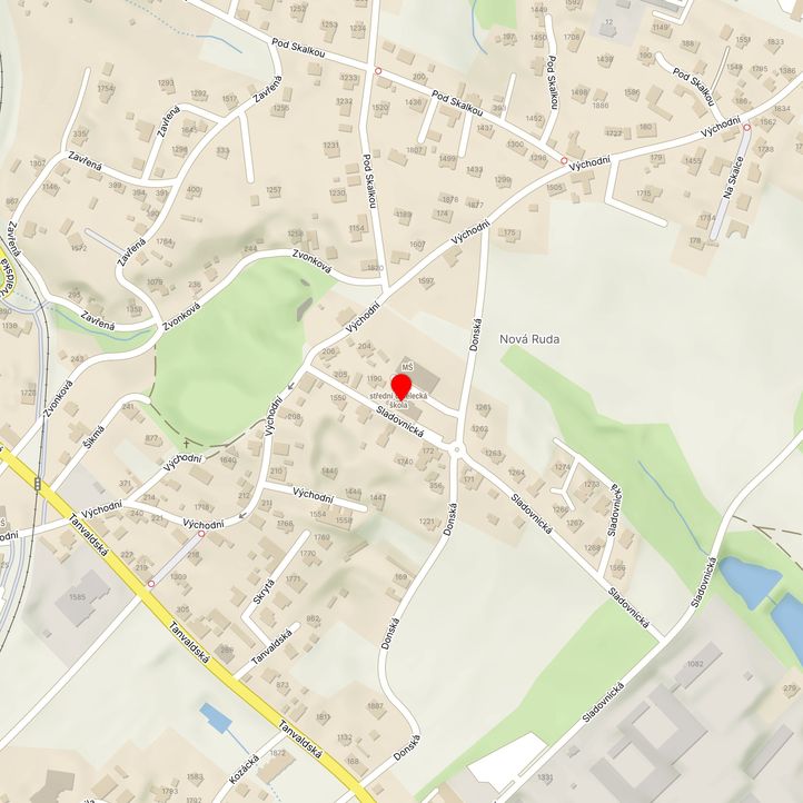 Mapa školy z Mapy.cz