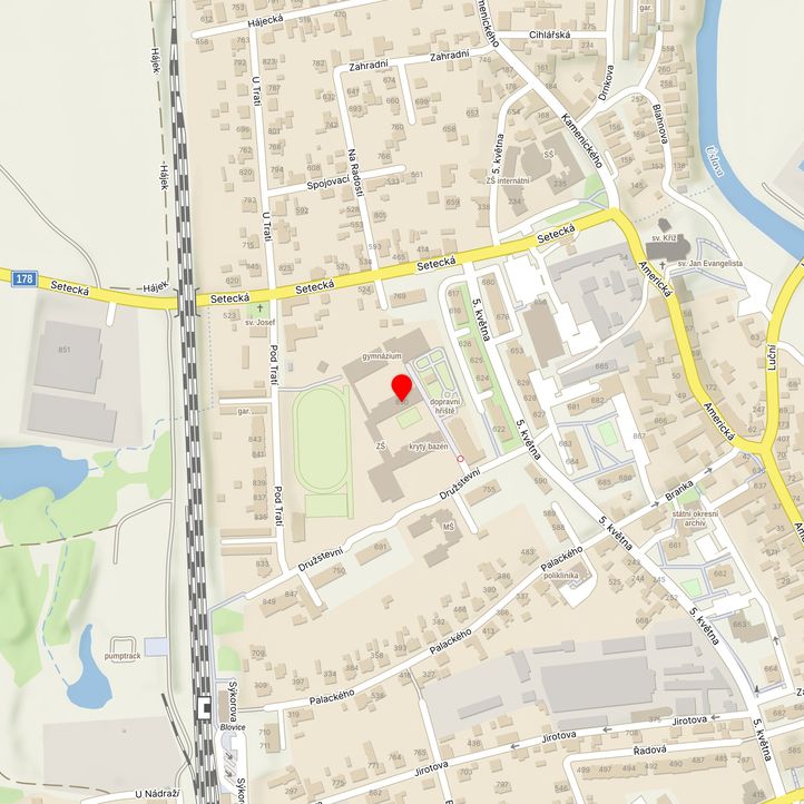 Mapa školy z Mapy.cz