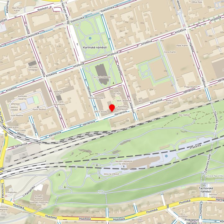 Mapa školy z Mapy.cz