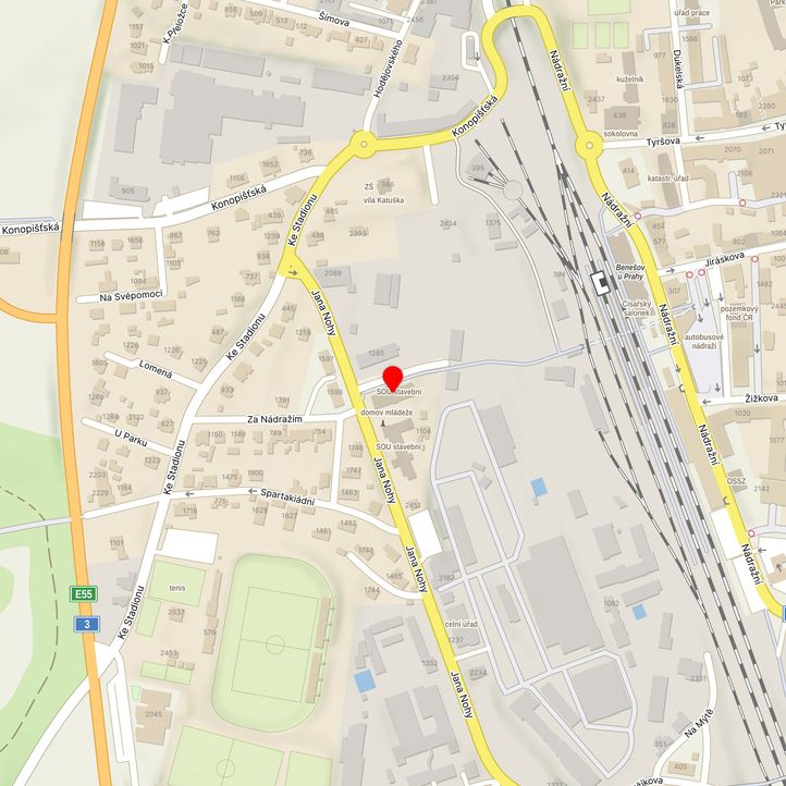 Mapa školy z Mapy.cz