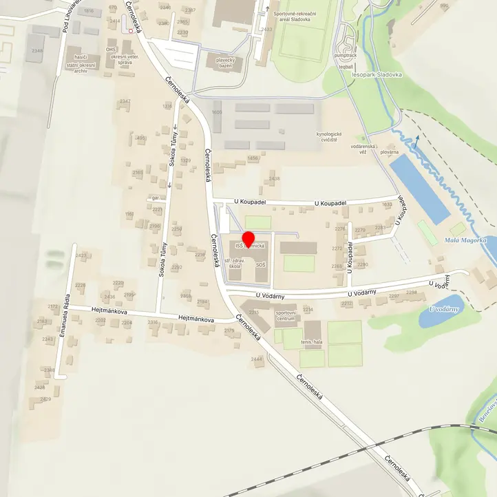 Mapa školy z Mapy.cz