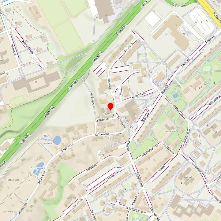 Mapa školy z Mapy.cz