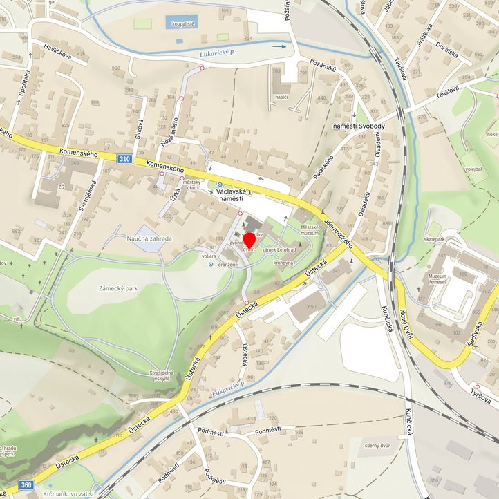 Mapa školy z Mapy.cz