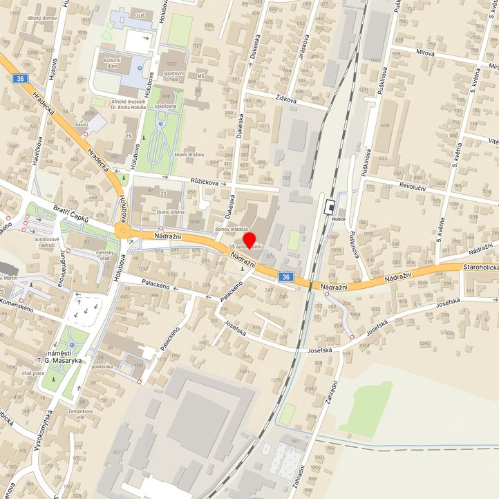 Mapa školy z Mapy.cz