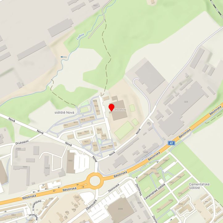 Mapa školy z Mapy.cz