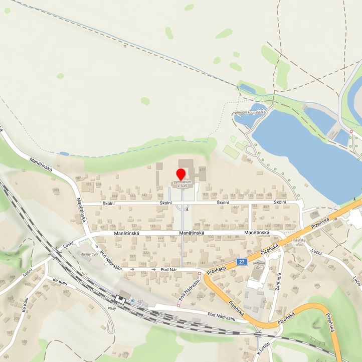 Mapa školy z Mapy.cz