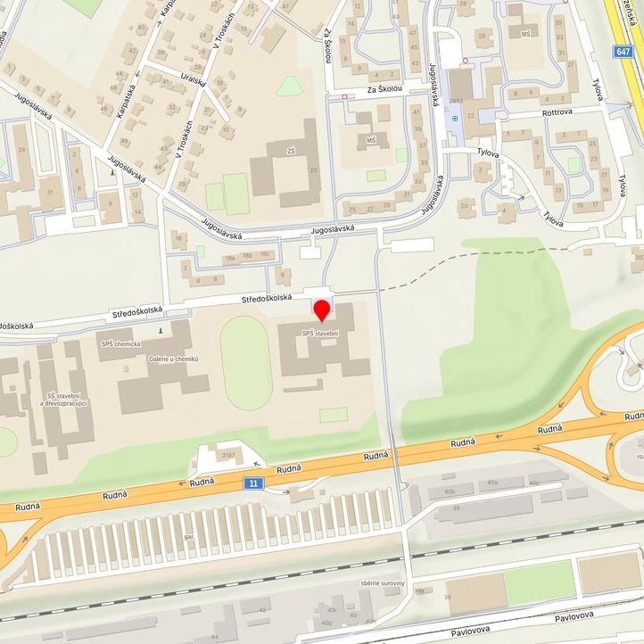 Mapa školy z Mapy.cz