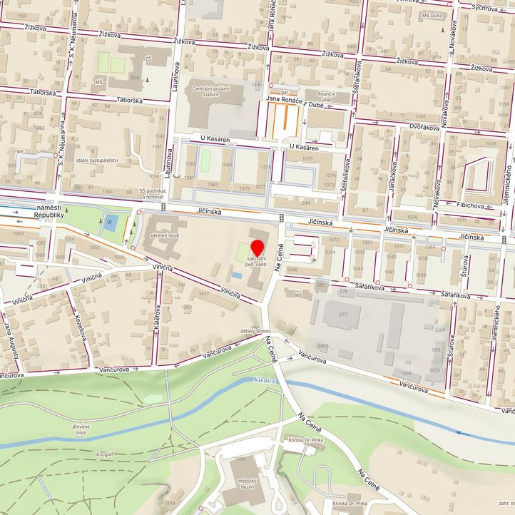 Mapa školy z Mapy.cz