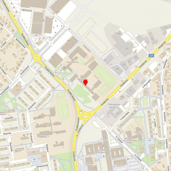 Mapa školy z Mapy.cz