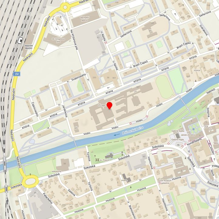 Mapa školy z Mapy.cz