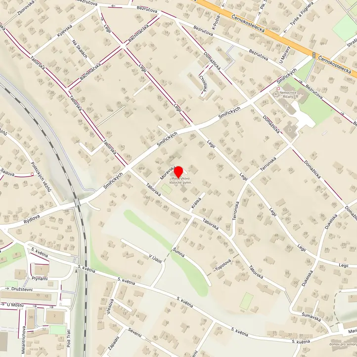 Mapa školy z Mapy.cz