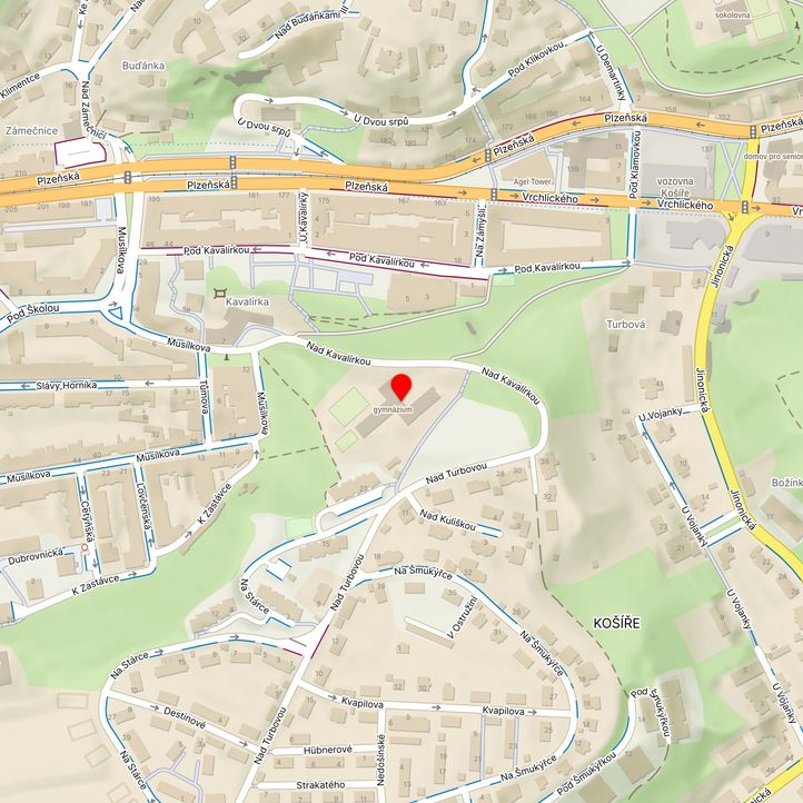 Mapa školy z Mapy.cz