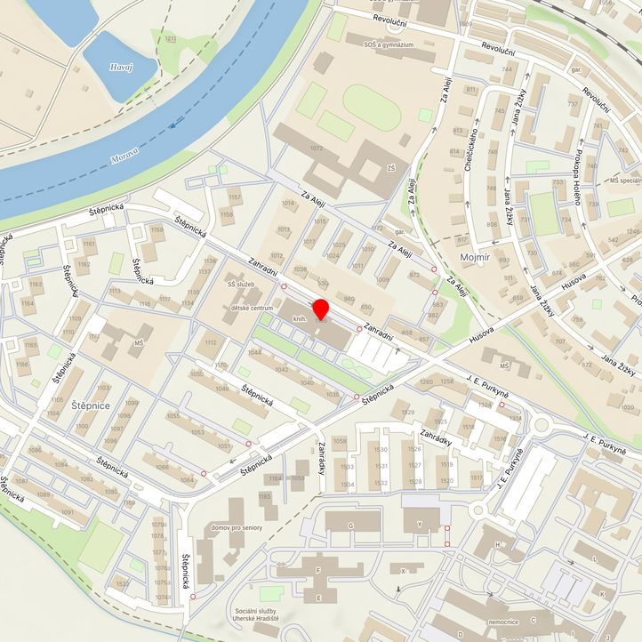 Mapa školy z Mapy.cz