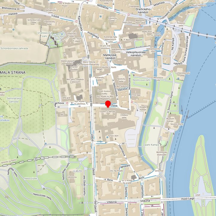 Mapa školy z Mapy.cz