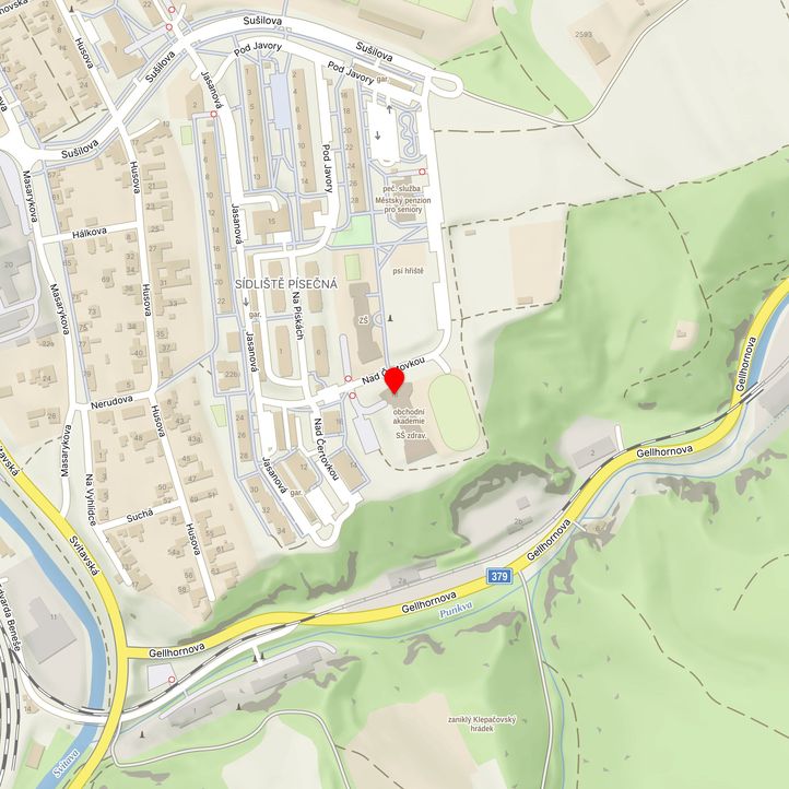 Mapa školy z Mapy.cz