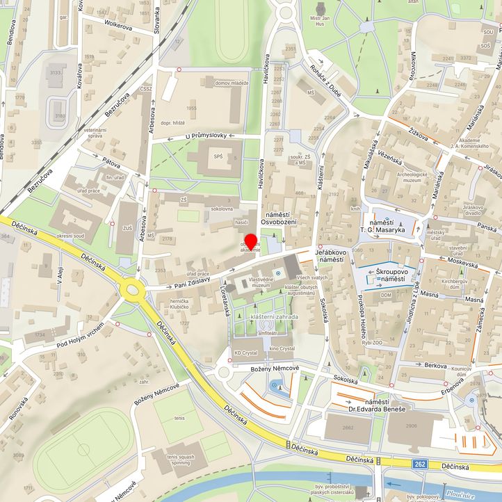 Mapa školy z Mapy.cz