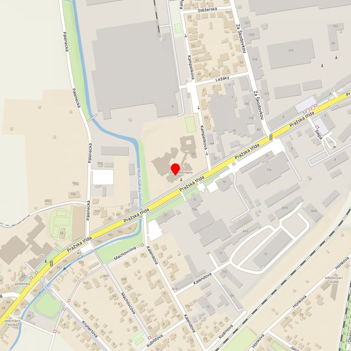 Mapa školy z Mapy.cz