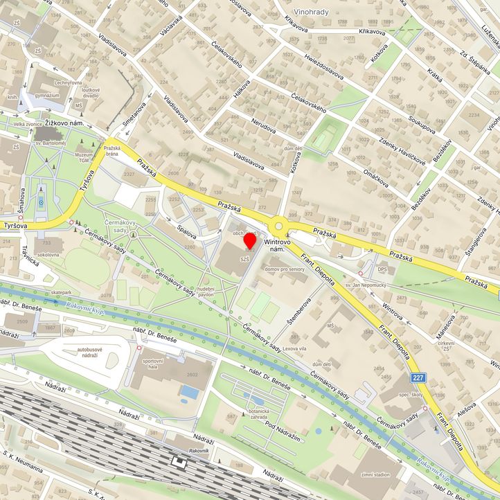 Mapa školy z Mapy.cz