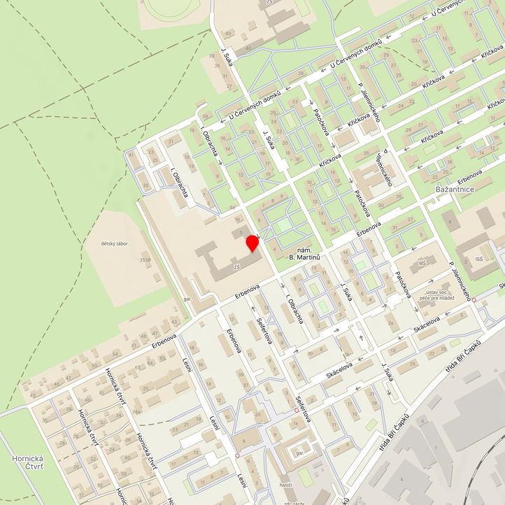 Mapa školy z Mapy.cz