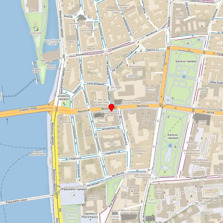 Mapa školy z Mapy.cz