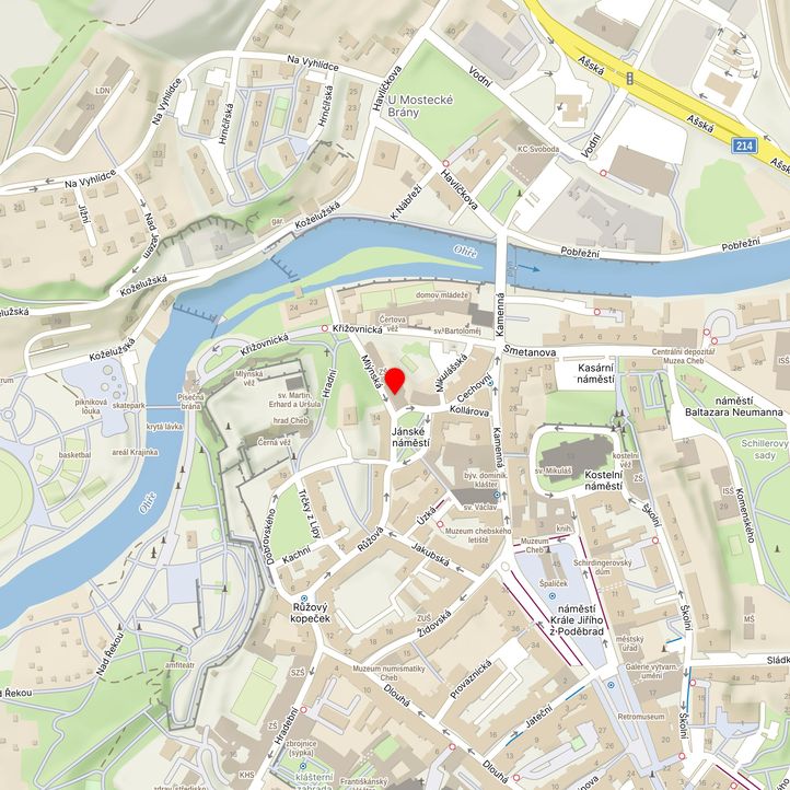 Mapa školy z Mapy.cz