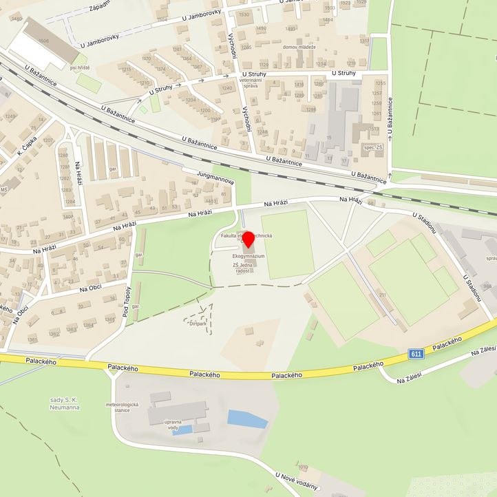 Mapa školy z Mapy.cz