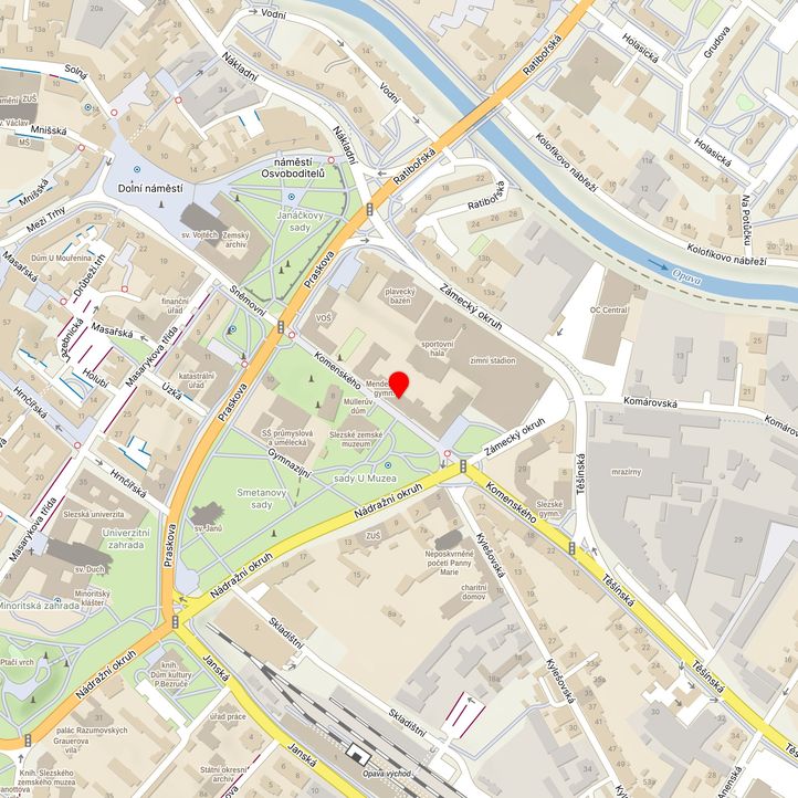 Mapa školy z Mapy.cz