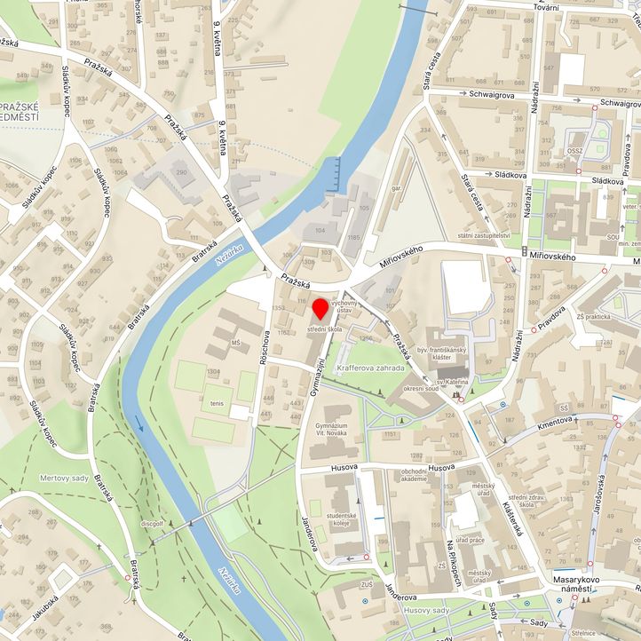 Mapa školy z Mapy.cz