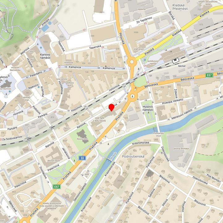 Mapa školy z Mapy.cz