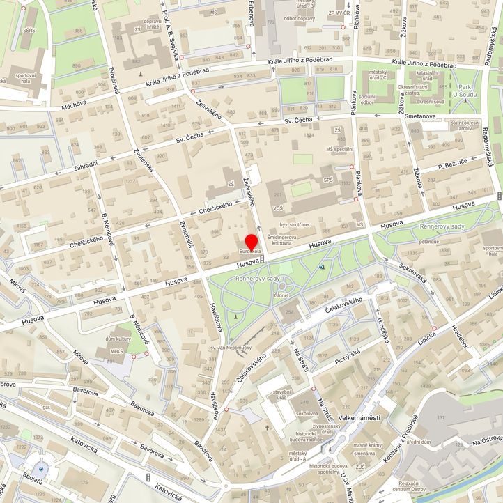 Mapa školy z Mapy.cz