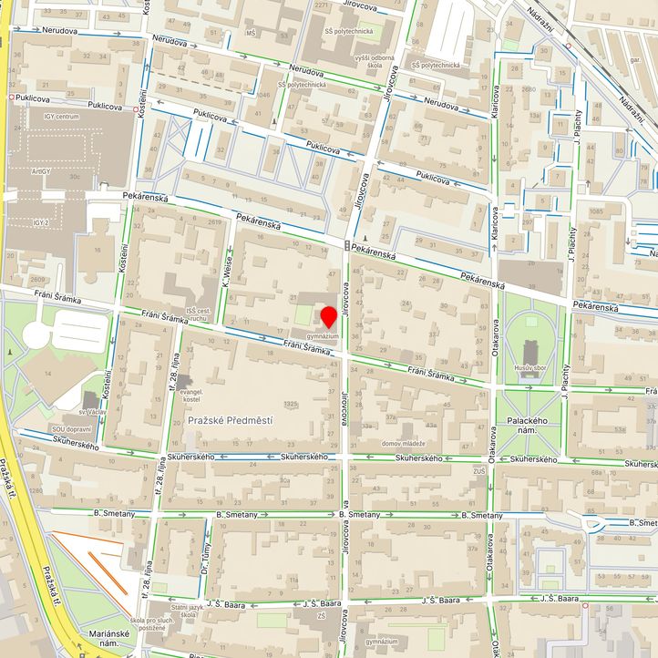 Mapa školy z Mapy.cz
