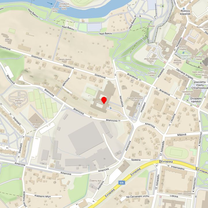 Mapa školy z Mapy.cz