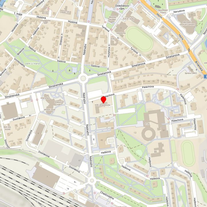 Mapa školy z Mapy.cz