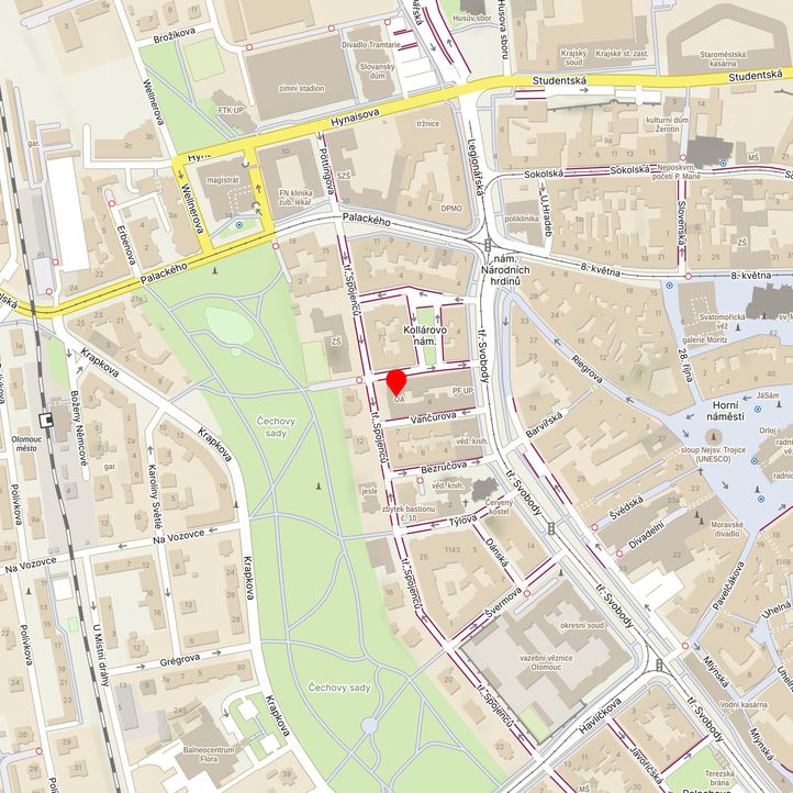 Mapa školy z Mapy.cz