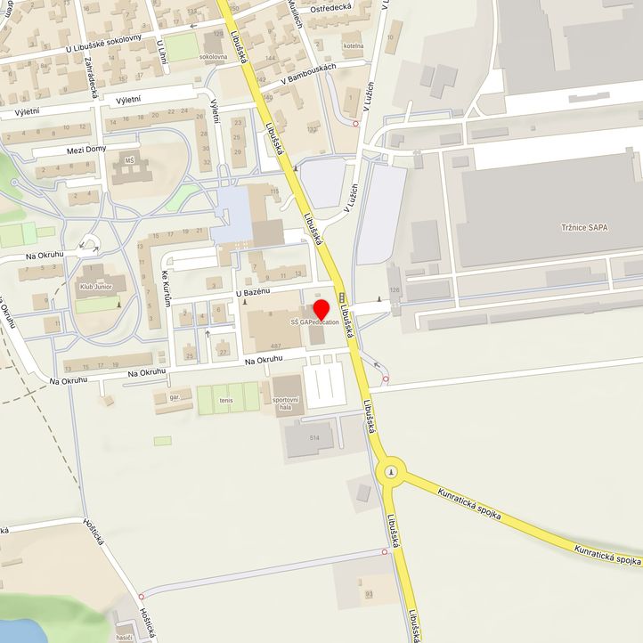 Mapa školy z Mapy.cz