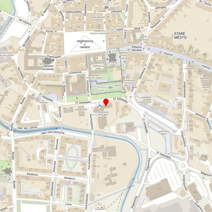 Mapa školy z Mapy.cz