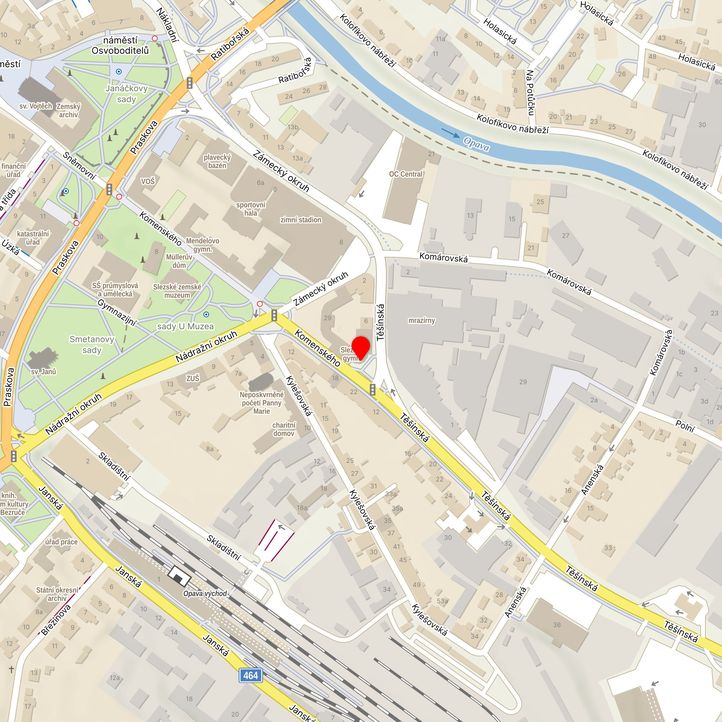 Mapa školy z Mapy.cz