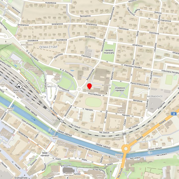 Mapa školy z Mapy.cz