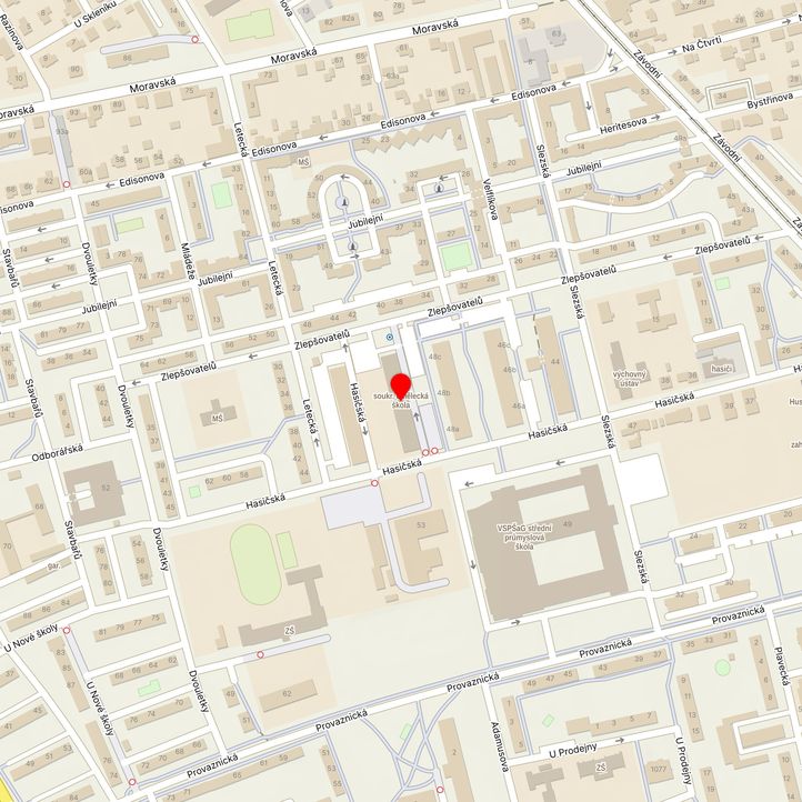 Mapa školy z Mapy.cz