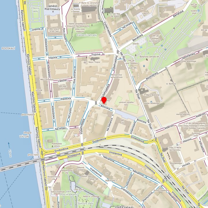 Mapa školy z Mapy.cz
