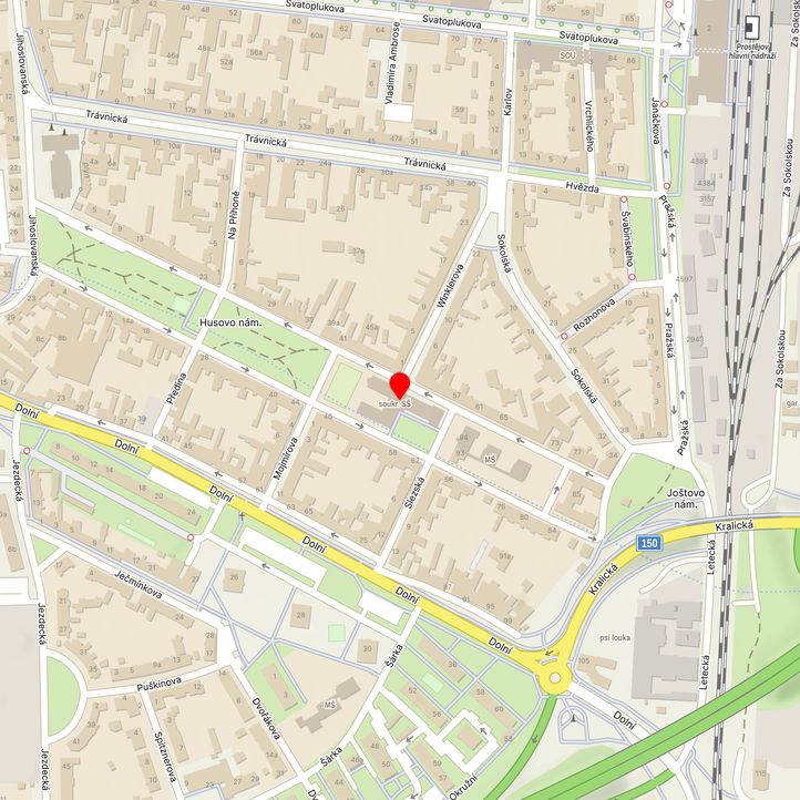 Mapa školy z Mapy.cz