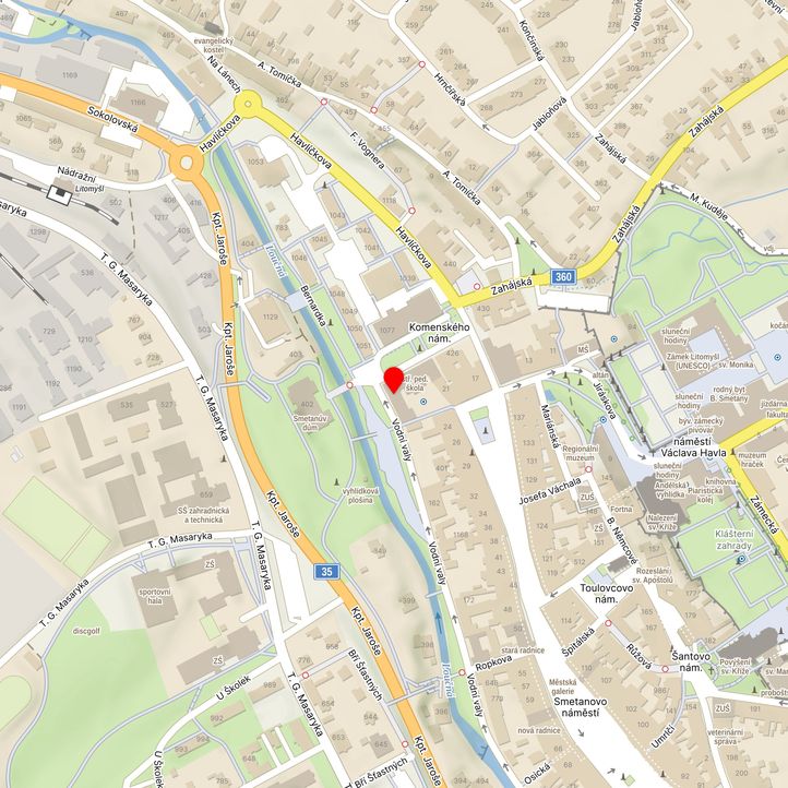 Mapa školy z Mapy.cz