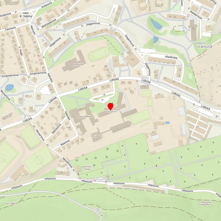 Mapa školy z Mapy.cz