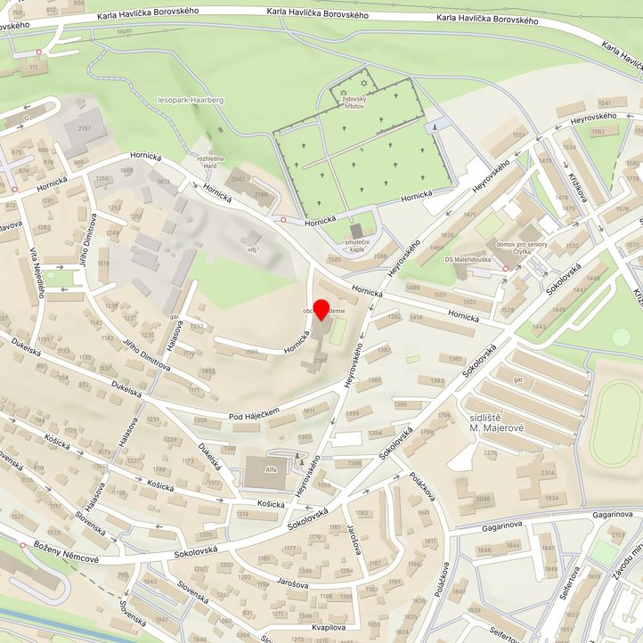 Mapa školy z Mapy.cz