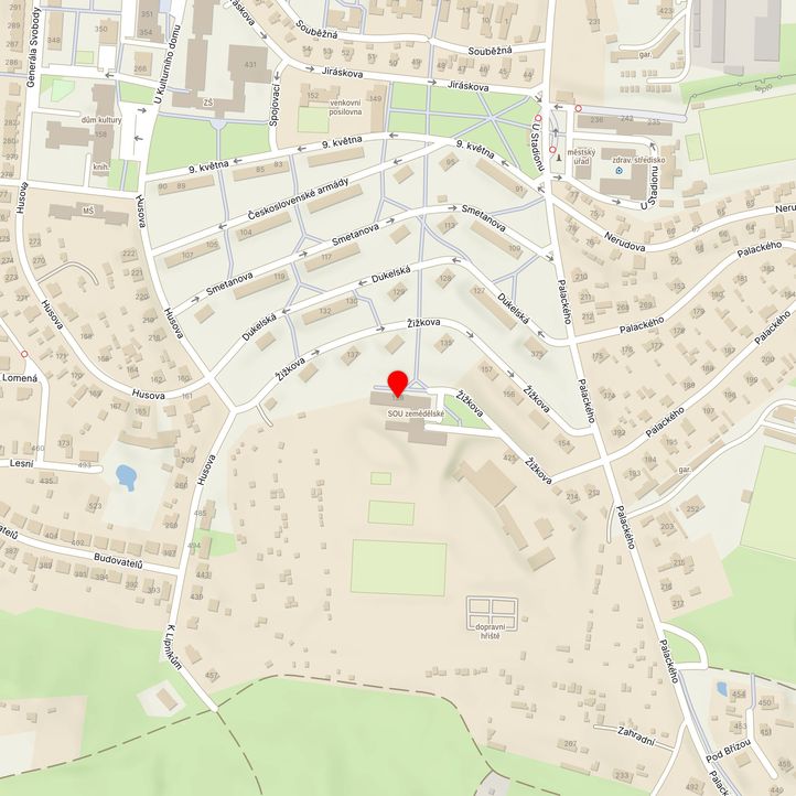 Mapa školy z Mapy.cz