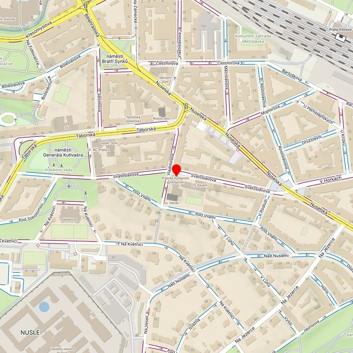 Mapa školy z Mapy.cz