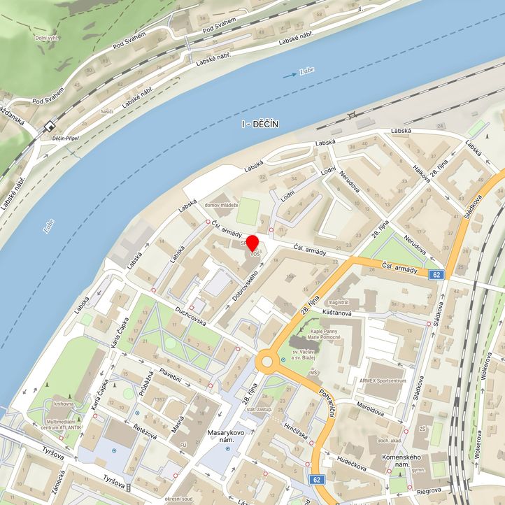 Mapa školy z Mapy.cz